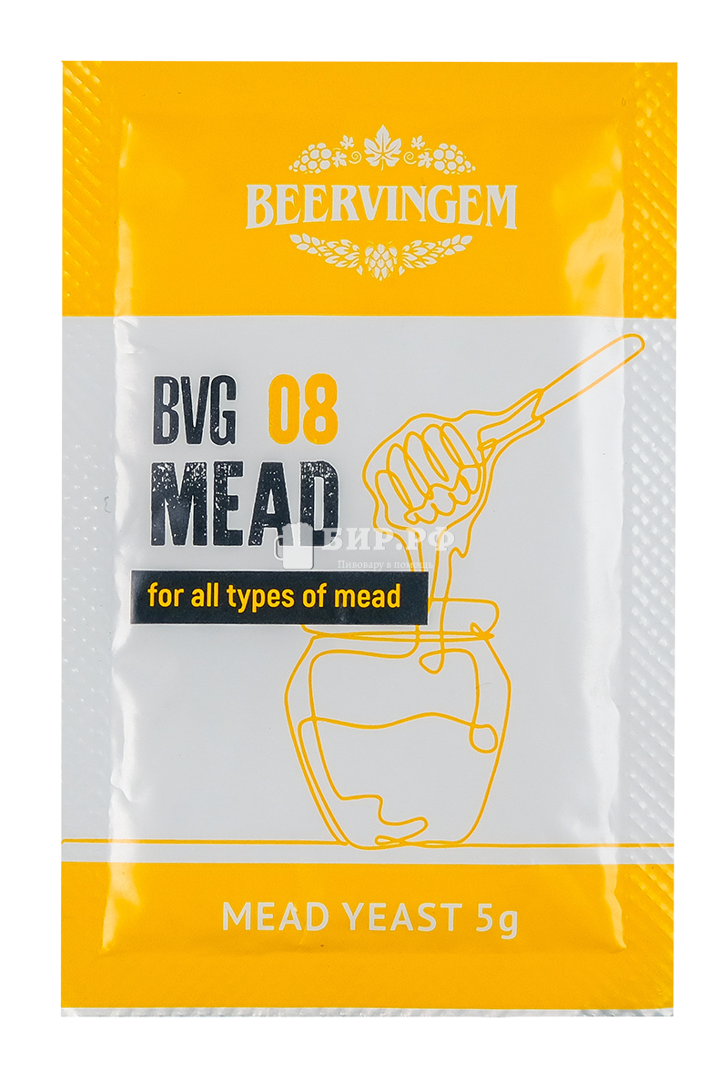 Дрожжи для медовухи Mead BVG-08 (Beervingem), 5 г